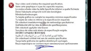 how to solve; your video card is below the required specification in FIFA 15 and FiFA 16