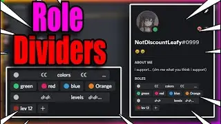 how to create role dividers on discord
