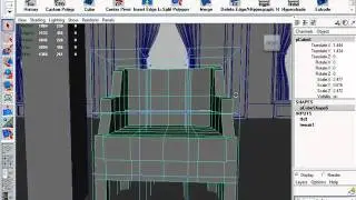 Modeling Interior using Maya Part 3.1 /3 - Modeling First Chair