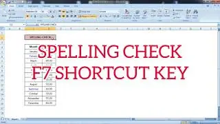 How to check SPELLING in excel | Spelling check | Excel Shortcut