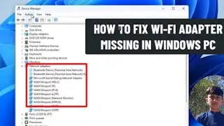 (FIXED) WIFI (or) network adapter missing windows 10 window PC (Easy fix)2024