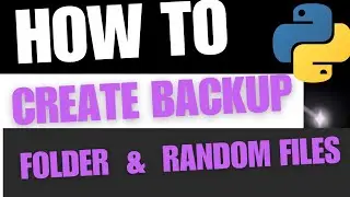 Python Beginner Project|How to Create Backup files for Data Storage #python #pythonprojects #python3