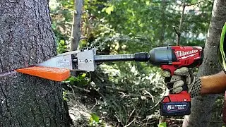 Ingenious Tool For Cutting Tree - Incredible Technology Modern Woodworking Equipments