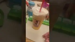 orange dream   ice cream  shake  drink limited edition   review    at Wetzel's pretzels