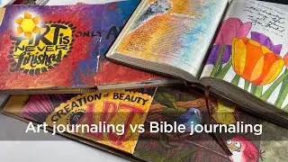 Art journaling vs Bible journaling