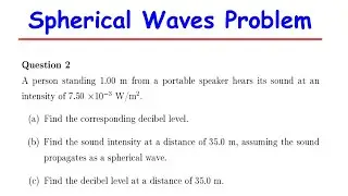 A person standing 1.00 m from a portable speaker hears its sound at an intensity of 7.50 ×10-3 W