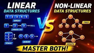 Linear Data Structure and Nonlinear Data Structures | Data Structures Playlist