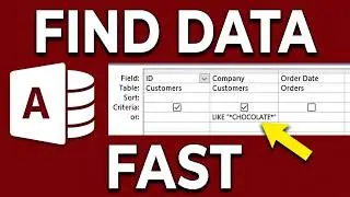 Find Specific Data in Microsoft Access with Wildcards