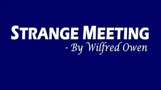 Strange Meeting by Owen