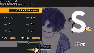 osu! m1v - you [insane] + HDDT FC 271PP
