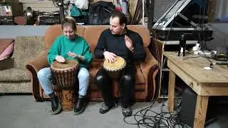 Oriental djembe dual grooves /// Djembe bars /// Djembe duet
