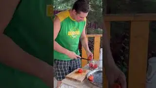 Сеяли шкурку и в миксер #казан #food #гриль #bbqdishes #шашлык #еда #bbqfoods #рецепт