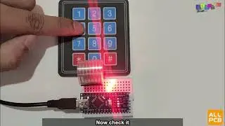 LED Turn ON/OFF using 4x3 Keypad | ALLPCB |