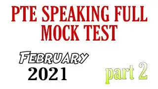PTE Speaking full mock test february 2021(part2)| speaking test pte 2021