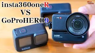 Comparing the insta360oneR 1-inch sensor with the GoPro HERO9!