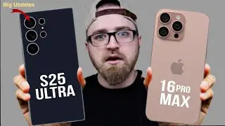 iPhone 16 Pro Max Vs Samsung Galaxy S25 Ultra  Comparison Big Ubdates