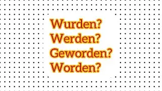 Glagol werden - worden - wurden - geworden 🇩🇪📚 Passiv - sve na jednom mjestu u 5 minuta 💪