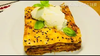 #301♥ PLACINTA CU VARZĂ DULCE, CARNE FIARTĂ ȘI JUMĂRI ♥