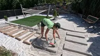 How I made Path With DIY Concrete PAVERS