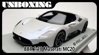 Maserati MC20  / 1:18 BBR car model / unboxing