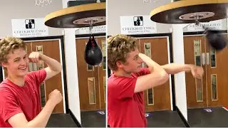 FRED DESTROYS THE SPEED BALL (BOXING FOOTAGE)