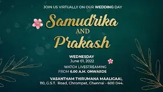 Samudrika  💕 Prakash  | Wedding | 01 June 2022
