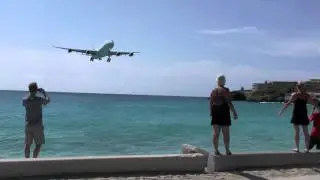 Beautiful Air France A340 Landing @ Princess Juliana (TNCM) [HD]