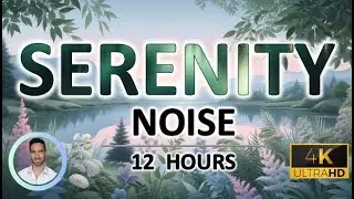 Serenity Sleep Noise | Physical & Emotional Healing Tones | Pain Relief | 12 Hours | BLACK SCREEN