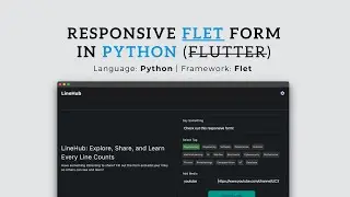 Responsive Data Form - Flet Tutorial
