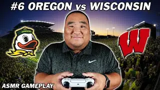 #6 OREGON vs WISCONSIN | College Football ASMR Gameplay (Week 9)