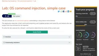 Web Security Academy | OS Command Injection | 1 - Simple