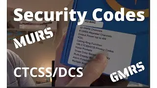 2-Way Radio Security Tones CTCSS/DCS GMRS