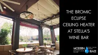 Bromic Eclipse Ceiling Electric Heaters at Stellas Wine Bar