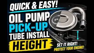 oil pump pick up tube install small block Chevy