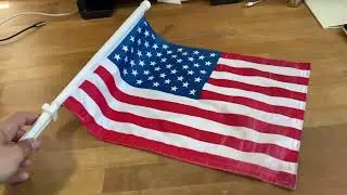Annin Flagmakers Model 71808 U S  Car Window Flag USA Made Specifications, GREAT Window Flag, Very S