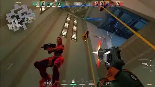 1v4 jett op+ult clutch valorant