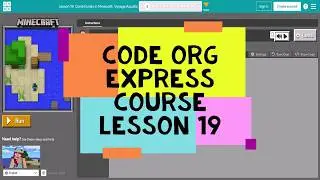 Code.org Lesson 18 - Code Org Express Course Lesson 18 Conditionals in Minecraft Voyage Aquatic