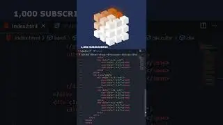 Glowing Cube Hover Effect 🎈 