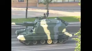 Репетиция парада военной техники в Минске