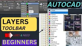 Layers Toolbar in AutoCAD | Need & Uses||Autocad tutorial|