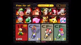 Super Smash Bros 64 - How To Unlock All Characters