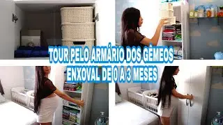 TOUR PELO GUARDA-ROUPA DOS GÊMEOS / ENXOVAL DE 0 A 3 MESES.