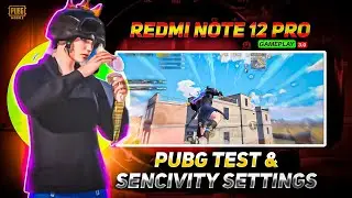 Redmi Note 12 Pro Pubg Test & Sencivity settings | Smooth + 90 Fps | Pubg Mobile