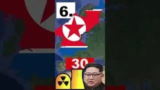 Countries with the Most Nuclear Energy  #shorts  #geography #mapping #top10