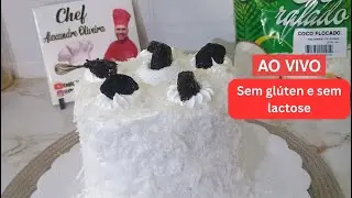 Bolo de coco sem glúten e sem lactose