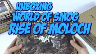 Boardgame Unboxing: The World of Smog: Rise of Moloch Kickstarter Pledge from Cool Mini or Not