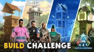 1 Hour Build Challenge in ARK Survival Ascended | w/ Etholdir, Dan Burtini & Barden!