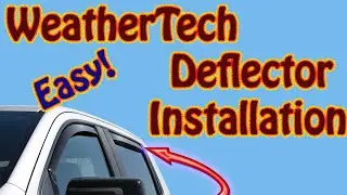 How to Install WeatherTech Air Deflectors On a Sierra or Silverado  How to Install WeatherTech Clips