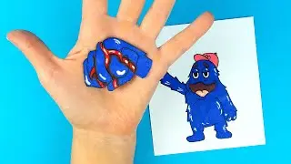 Amazing Paper Craft 3D effect with drawing GRIMACE SHAKE