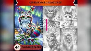 Flip Christmas Creatures by #noriartcoloring